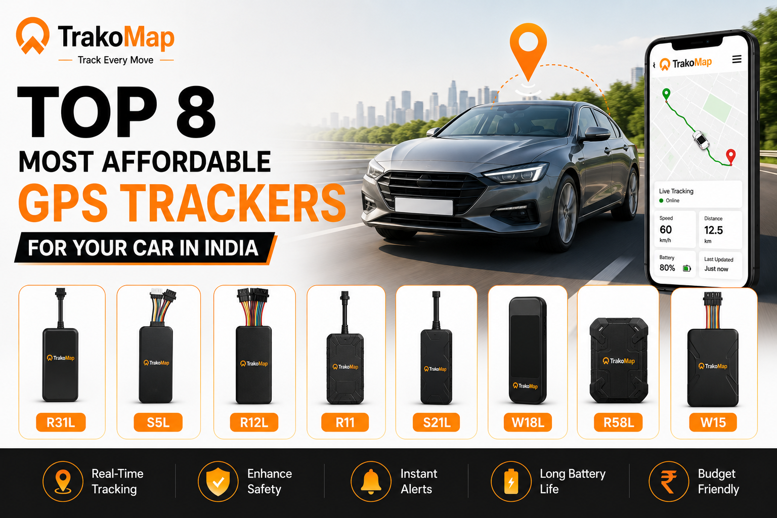 Top 8 Most Affordable GPS Trackers for Your Car in India